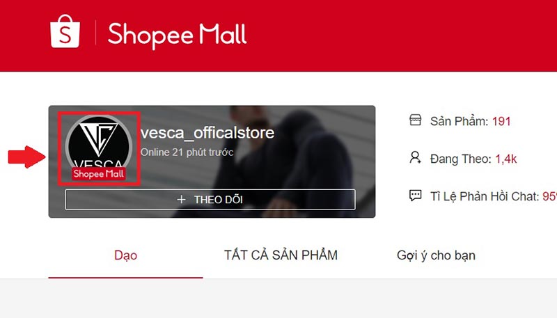 Hình ảnh sản phẩm trên Shopee